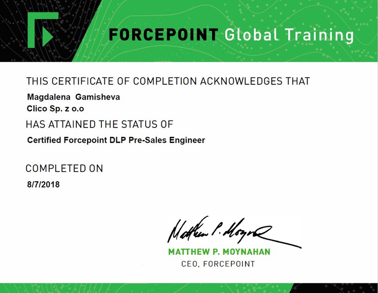ForcePoint DLP