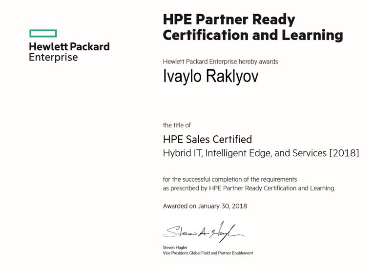 HPE Sales Hybrid IT